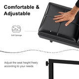 Waiting Room Chairs - 12-Seat Reception Chairs Modern Entryway Bench with Thickened Cushion PU Leather