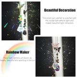 H&D HYALINE & DORA 3Pcs Crystal Suncatcher for Windows Hanging Prism Rhinestones Sun Catcher with Chain and Hook Rainbow Maker for Ceiling Garden Home Indoor Decor