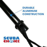 Scuba Choice 6.5' Aluminum Travel Hand Spear with 5-Prong Lionfish Tip & Free Carry Bag – Durable, Corrosion-Resistant 3-Piece Spearfishing Tool, Assembled in The USA Scuba Choice