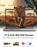 2026 Laptop with Intel-N95 Processor, 17.3 inch IPS FHD Screen Laptop Computer