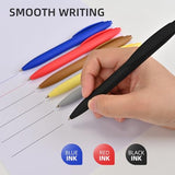 HZDIYAKE 50 Pack Black Ink Pens - Bulk Pens, 1.0MM Medium Point Ballpoint Pens, Smooth Writing No Bleed Retractable Ball Point Pen
