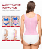 Nebility Waist Trainer for Women Corset Shapewear Tummy Control Faja Body Shaper Waist Cincher with Adjustable Strap(Pink,XXX-Large)