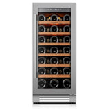 Ca'Lefort 15 Inch Wine Fridge, 33-Bottle Wine Cooler Refrigerator | 40-65°F Control