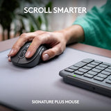 Logitech MK955 Signature Slim Wireless Keyboard and Mouse Combo, for Larger Hands, Quiet Typing and Clicking