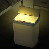 BXFIRS Home Intelligent Sensing Garbage Bin Living Room Kitchen Bedroom Bathroom ABS Trash Can