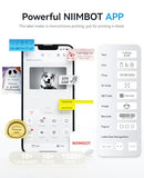 NIIMBOT B1 Label Maker Machine, Thermal Label Printer Easy to Use for Office, Home, Business, Came with 3 Roll White Labels(Blue)