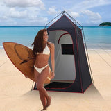 Camping Shower Tent, Portable Outdoor Privacy Shelter for Showering & Changing, 7.2 FT Easy-Setup Toilet Tent with Floor & UPF 50+, Ideal for Hiking, Fishing, Beach