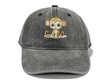 GDIQ Monkey Baseball Hat for Boys Girls, Animal Party Gifts for Toddler