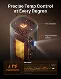 DREO Space Heaters for Indoor Use Large Room, 70 ° Oscillation, Fast Heating Ceramic Electric with Digital Thermostat, Remote Control, 1-12H Timer, Overheat Protection, Safety Heater for Bedroom