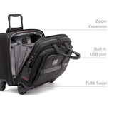 TUMI - Alpha Deluxe Expandable 4-Wheeled Laptop Briefcase - 15 Inch Computer Bag for Men