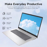 Laptop for Home, Students, Business, Lifetime Office 365 for The Web, 17.3" Touchscreen, 8-Cores Intel CPU, w/Copilot