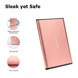 500GB Ultra Slim Portable External Hard Drive HDD USB 3.0 Compatible with PC, Laptop - Rose Pink Maxone
