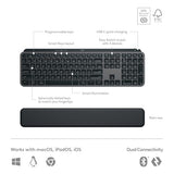 MX Keys S Combo - Performance Wireless Keyboard and Mouse with Palm Rest, Customizable Illumination,