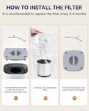 Air Purifiers for Home Large Room up to 1500ft², Tailulu H13 True HEPA Air Purifier for Bedroom Office Living Room