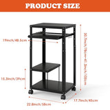 tonchean AV Presentation Cart with Keyboard Tray for Video Projector Computer Printers,
