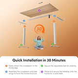 FEZIBO Standing Desk, 48 × 24 Inches Electric Height Adjustable