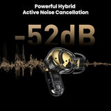 Active Noise Cancelling Wireless Earbuds, LDAC Hi-Res Sound Bluetooth Headphones, 6 Mics AI Call Ear Buds 80H Playtime