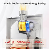 CAMPLUX Climatech 3 Tankless Water Heater Gas 4.22 GPM, 102,000 BTU Propane Tankless Water Heaters, High Efficiency Instant Hot Water with Multi-Points Use for Whole House, Indoor, CX422, White