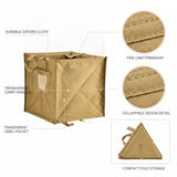 1 Pack Folding Trash Can, Collapsible Oxford Cloth Garbage Bin for Car