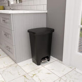 Glad Premium 13 Gallon Trash Can - Plastic Kitchen Waste Bin with Odor Protection of Lid