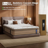 BedStory Extra Firm King Mattress 14 inch - Pain-Relieving Hybrid Mattress for Extra Lumbar & Hip Support