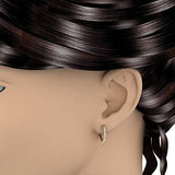 0.25 to 0.75 Carat Natural Diamond Hoop Earrings for Women