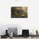 Aosarocc Salisbury Cathedral from The Meadows by John Decorative Canvas Posters Suitable For Bedrooms Living Rooms Bathrooms Kitchens And Offices Decoration 36x24inch(90x60cm) Unframe-style