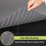 2 Packs 32" x 48"Heavy Duty Clear Office Chair Mat for Thick Carpet,Durable Plastic Under-Desk Carpet Protector