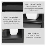 This WallMounted Stainless Steel Storage Shelf for Toilet Paper – Perfect for Kitchen