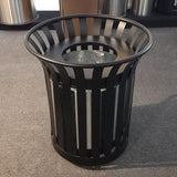 Commercial Trash Cans,Zone Round Garbage Bin,Square Hotel Street Patio Indoor Metal Stan