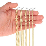 Nuragold 14K Real Yellow Gold Solid Miami Cuban Link Chain Italian Necklace - 24",5mm