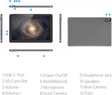 10.1 Inch Tablet, Android 15 Tablets 12GB(4+8) RAM / 64GB ROM / 1TB SD Card Expansion
