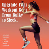 INDEPANDIA Wrist Ankle Weights for Women & Men, 4lbs Adjustable Weighted Bangles to Boost Calorie Burn & Strength, Arm & Leg Weights, White & Red