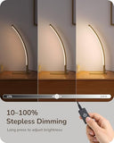 Table Lamp, Modern Bedside Lamp with 3 Color Temperature & Stepless Dimming