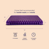 Purple Royal Seat Cushion - Seat Cushion for The Car Or Office Chair - Temperature Neutral Grid
