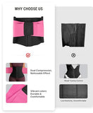 FeelinGirl Waist Trainer Belt for Women Man Waist Trimmer Ab Belt Tummy Control with Triple Wrap Hourglass Body Shaper Bright Pink