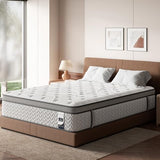SLEEP100 King Mattress, 14 Inch 5-Zone Deep Sleep Firm Mattress with Extra Lumbar & Shoulder Support