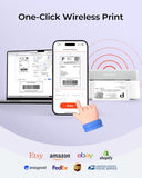 Bluetooth Thermal Label Printer RW403B, Wireless 4x6 Shipping Label Printer for Small Business