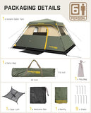 FanttikOutdoor Zeta C6 Pro Camping Tent 6 Person Instant Cabin Tent & FanttikOutdoor Zeta L8 Max Camping Chair