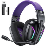 Wireless Gaming Headset for PS5, PS4, PC, Laptop, Mac & Switch, Dual Low-Latency 2.4GHz USB/Type-C,