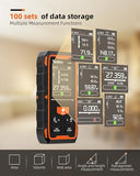 Tadeto Green Laser Measurement Tool, 393ft /120M Dual Green Laser Measuring Tool, Rechargeable Laser Measure Meter with Backlit LCD Display