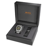 MIDO Multifort TV Chronograph - Swiss Automatic Watch for Men - Blue Dial- 41.2 x 42mm Stainless Steel Case and Bracelet with Additional Blue Fabric Strap - M0495271108100