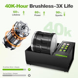 A1 Professional Rock Tumbler Kit, 4LB Extra-Large Barrel with Cutting-Edge Brushless Motor, Adjustable Speed & Timer, Durable Metal Base for Adults & Rock Collectors – Includes Full Accessories