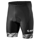 SLS3 Triathlon Shorts Men - Premium Pro Mens Tri Shorts with 2 Pockets, Medium Compression, Quick-Dry Performance Fit (Grey Edge, Medium)