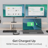 Plugable Thunderbolt 4 Dock with 100W Charging, Thunderbolt Certified, Laptop Docking Station