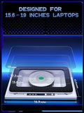 llano RGB Laptop Cooling Pad, White, Powerful Turbofan, Quiet Cooling, Touch Control