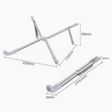 Portable Laptop Stand Aluminum Alloy Foldable Travel Computer Desktop Stand