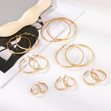 Gacimy 14K Gold Plated Hoop Earrings for Women 14k Real Gold Plated, 5mm Thick Medium Hoops Earrings for Women 30mm