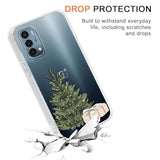 Merry Christmas Transparent Phone Case for OnePlus Nord N200 5G 6.49",Xmas Pattern with Christmas Tree Design Cases Stylish Pattern Cases for Girls Women Boys,Soft Silicone TPU Protective Cover