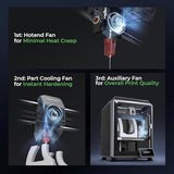 Creality K1C 3D Printer, 2024 New Version 3D Printers with 600mm/s Fast Printing Speed and Clog-Free Direct Extruder
